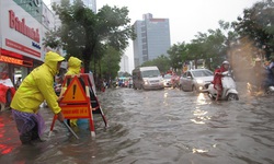 H&#224; Nội c&#242;n 16 điểm &#250;ng ngập ở nội th&#224;nh khi c&#243; mưa lớn