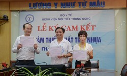 BV Nội tiết Trung ương giảm thiểu chất thải nhựa, x&#226;y dựng m&#244;i trường xanh - sạch - đẹp