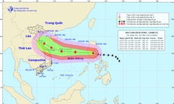 B&#227;o Vamco giật cấp 15 đ&#227; gần Biển Đ&#244;ng