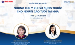 Truyền h&#236;nh trực tuyến: Những lưu &#253; khi sử dụng thuốc cho người cao tuổi tại nh&#224;