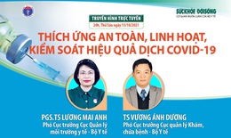 20h tối nay, Truyền hình trực tuyến: Thích ứng an toàn, linh hoạt, kiểm soát hiệu quả dịch COVID-19