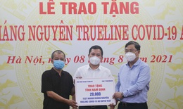 Trao tặng 100.000 kit test nhanh kháng nguyên SARS-CoV-2 cho 4 tỉnh, thành phố