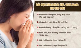 Viêm mũi, xoang do thay đổi thời tiết có chữa được không?