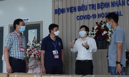 Gấp rút hoàn thiện hệ thống máy lọc nước uống trực tiếp tại bệnh viện dã chiến Hà Nội