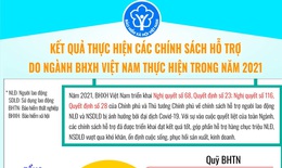 [Infographic] Kết quả thực hiện các chính sách hỗ trợ do ngành BHXH Việt Nam thực hiện trong năm 2021
