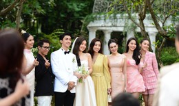 Nhan sắc Hoa hậu Đỗ Mỹ Linh gây chú ý trong hôn lễ của Phương Nga - Bình An