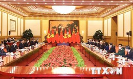 Tổng Bí thư hội đàm với Tổng Bí thư, Chủ tịch nước CHND Trung Hoa