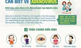 5 triệu chứng điển hình khi trẻ mắc Adenovirus, lúc nào cần đến viện thăm khám kịp thời?