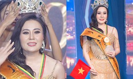 Kim Oanh 'Về nhà đi con' đăng quang Hoa hậu Quý bà Hòa bình quốc tế