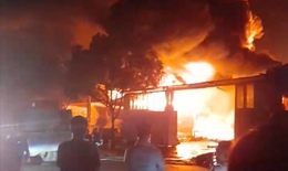 Hiện trường vụ cháy lớn ở Sơn La gây thiệt hại hàng chục tỷ đồng
