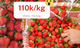 Dâu tây Mộc Châu "nhuộm đỏ" chợ mạng, loại rẻ nhất giá chỉ 110.000 đồng/kg
