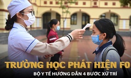 Phát hiện F0 tại trường học: Bộ Y tế hướng dẫn 4 bước xử trí