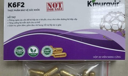 Bộ Y tế cảnh báo về sản phẩm K6F2 Thực phẩm bảo vệ sức khỏe Kmuravir® sai phạm 