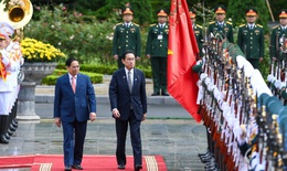 Thủ tướng Phạm Minh Chính chủ trì lễ đón chính thức Thủ tướng Nhật Bản