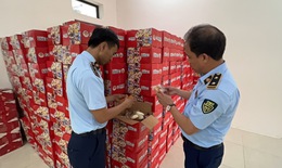 Tạm giữ hơn 1.000 thùng bánh bông lan nghi nhập lậu
