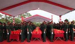 An táng 103 hài cốt liệt sĩ quân tình nguyện, chuyên gia Việt Nam hy sinh ở Lào  