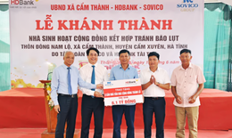 HDBank, Sovico trao tặng 3 nhà cộng đồng tránh lũ trị giá 6,1 tỷ đồng cho tỉnh Hà Tĩnh