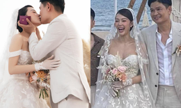 Toàn cảnh đám cưới Minh Hằng: Chú rể lộ diện, vợ chồng son hôn nhau cực ngọt trên lễ đường