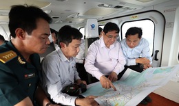 Chùm ảnh: Thủ tướng khảo sát hướng tuyến 2 cao tốc tại ĐBSCL bằng trực thăng