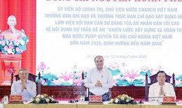 Chủ tịch nước: Xây dựng tòa án phát triển tiên tiến, hiện đại, vì nhân dân phục vụ