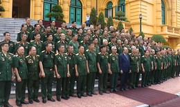 Chủ tịch nước Nguyễn Xu&#226;n Ph&#250;c tiếp đại biểu cựu chiến binh Mặt trận Vị Xuy&#234;n - H&#224; Tuy&#234;n