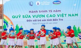Những khoảnh khắc đẹp tr&#234;n h&#224;nh tr&#236;nh của Quỹ sữa Vươn cao Việt Nam năm thứ 15