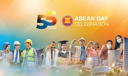 H&#236;nh ảnh bộ nhận diện kỷ niệm 55 năm Ng&#224;y th&#224;nh lập ASEAN