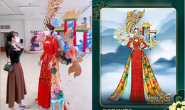 Rò rỉ hình ảnh diện trang phục dân tộc của Hoa hậu Mai Phương, dân mạng chê kém sang