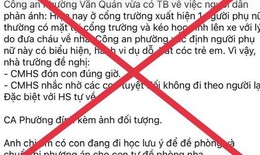 Hà Nội: Bác thông tin bắt cóc trẻ em ở Văn Quán