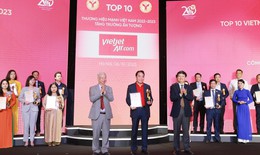 Vietjet được vinh danh “Thương hiệu Mạnh – Tăng trưởng Ấn tượng” 2023