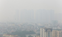 Trời mù mịt, Hà Nội lại ô nhiễm không khí nghiêm trọng