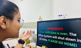 "Hãy về nhà!" - công ty gửi thông điệp trên máy tính, "bắt" nhân viên nghỉ đúng giờ