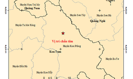 Kon Tum động đất tăng lên 3.4 độ