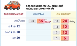 [Infographic] Miễn đăng kiểm lần đầu với xe cơ giới chưa qua sử dụng