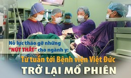 Được gỡ 'nút thắt', từ tuần tới Bệnh viện Việt Đức trở lại mổ phiên