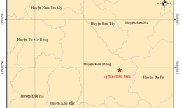Kon Tum lại xảy ra 4 trận động đất trong một ngày
