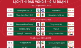 Lịch thi đấu V-League 2023 vòng 6: Nhiều đại chiến hấp dẫn