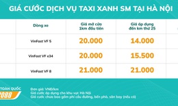 Taxi Xanh SM chính thức hoạt động tại Hà Nội từ ngày 14/04/2023