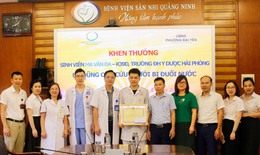Đến Quảng Ninh thực tập, nam sinh vi&#234;n trường y Hải Ph&#242;ng cứu người đuối nước dưới l&#242;ng hồ