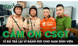 Nam sinh viên viết thư cảm ơn CSGT TP.HCM khi được trả lại ví đánh rơi
