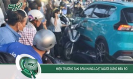 Hiện trường xe taxi lao qua làn ngược chiều đâm 9 xe máy đang dừng đèn đỏ