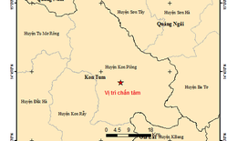 Tháng 8 trung bình mỗi ngày xảy ra 1 trận động đất ở Kon Tum