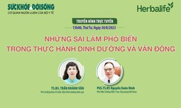 Truyền h&#236;nh trực tuyến: Những sai lầm phổ biến trong thực h&#224;nh dinh dưỡng v&#224; vận động