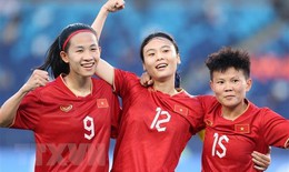 ASIAD 19: Đội tuyển Nữ Việt Nam thắng trận ra quân trước Nepal