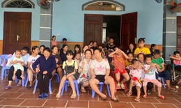 Khi những bông hoa đậu biếc nở trong khu vườn của Mái ấm Thánh Tâm