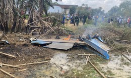 Phi công an toàn, một người dân bị thương trong vụ rơi máy bay quân sự