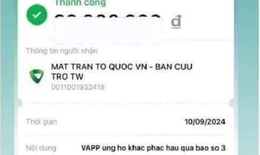 Bộ Công an tiếp nhận tố giác hành vi 'phông bạt', sửa bill chuyển khoản ủng hộ bão lụt