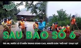 Sau bão số 6 Trà Mi, nước lũ ở miền Trung dâng cao, người dân 'hối hả' chạy lụt