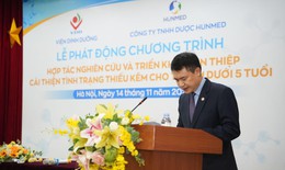Lễ phát động hợp tác nghiên cứu và triển khai can thiệp cải thiện tình trạng thiếu kẽm cho trẻ em dưới 5 tuổi