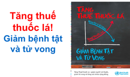 Tăng thuế thuốc lá thực hiện càng sớm giúp cứu sống nhiều người, giảm tổn thất kinh tế, xã hội